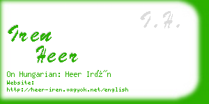 iren heer business card